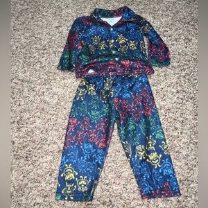 Colorful Monster‎ Print Pajama Set, 18 months